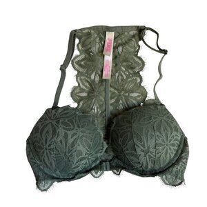 Pink by Victoria’s Secret Date Racerback Bra (Green) - Size 32C